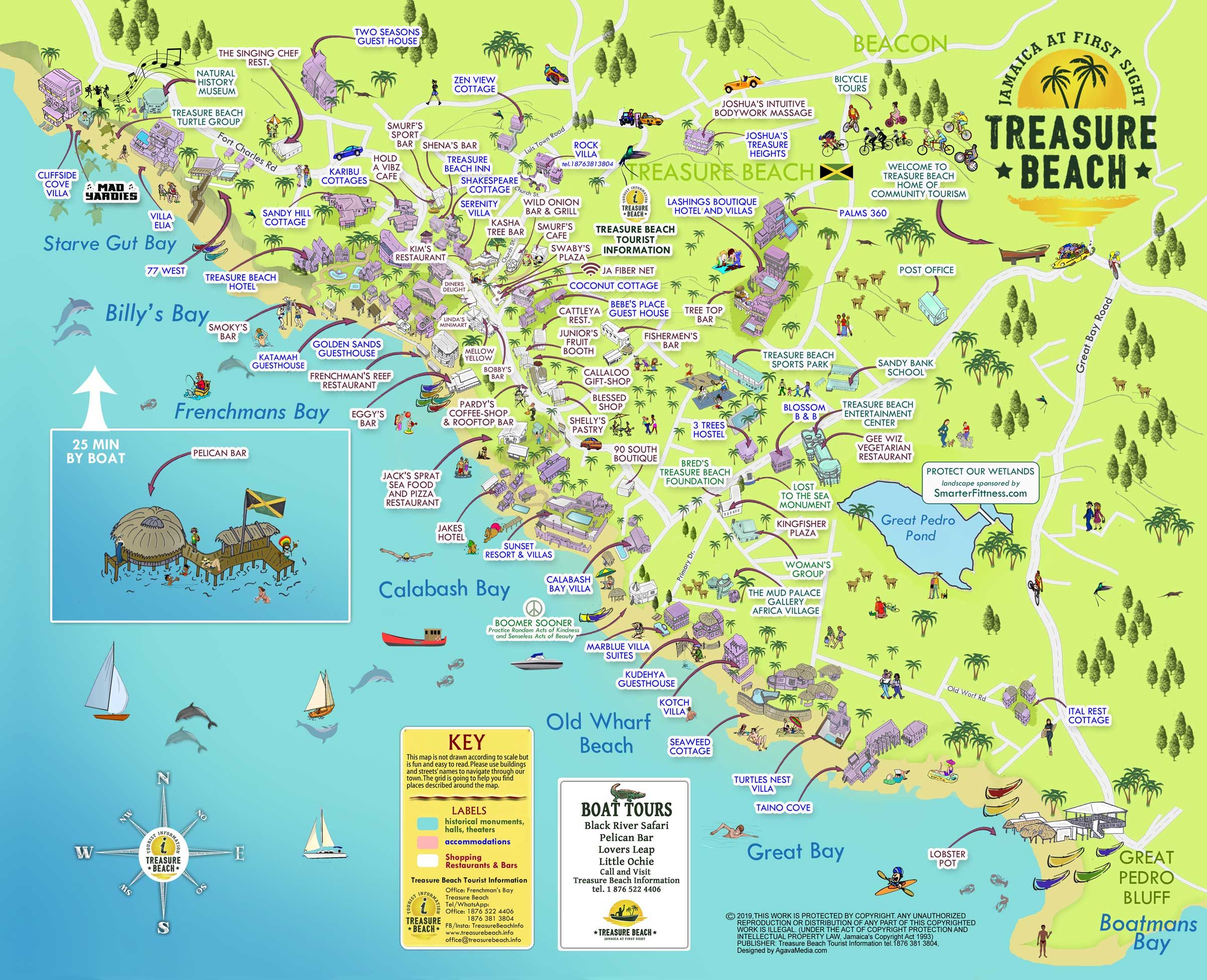 Treasure Beach Jamaica Map Treasure Beach Community Map 2021 – Jamaica at First Sight